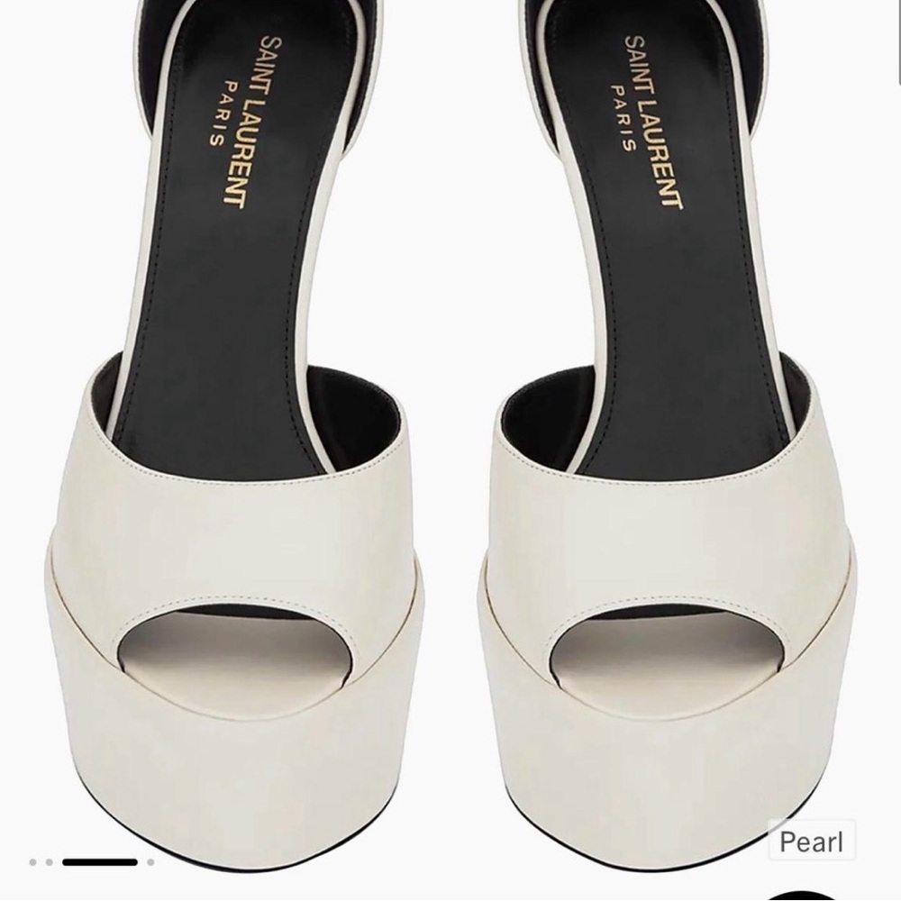 Saint Laurent Pearl Jodie Platform Heels